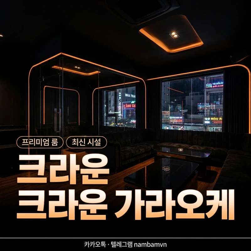 나트랑 크라운 가라오케 주대포함 가격 구조 비교